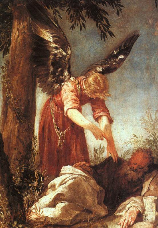 Juan Antonio Escalante An Angel Awakens the Prophet Elijah